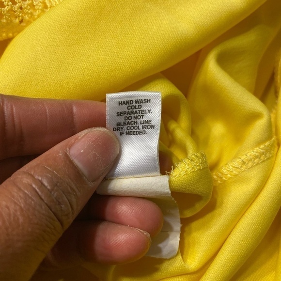 Cato yellow A-line Scoop Neck Keyhole Embellishment￼ Spring Sleeveless Dress - Picture 10 of 10